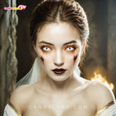 22mm Sweety Sclera Zombie White Out Contacts